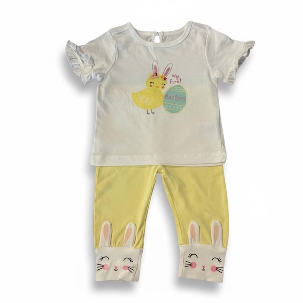 NWOT Easter Bunny Rabbit Floral Matching Set